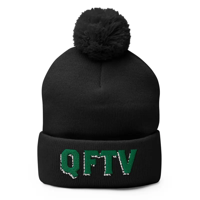 QFTV: Embroidered green logo